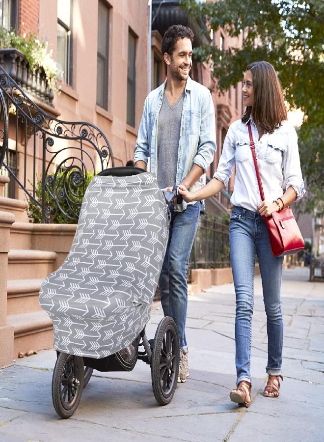 YOOFOSS Yoofoss Nursing Cover Breastfeeding Scarf - Baby Car Seat Covers, Infant Stroller Cover, Carseat Canopy for Girls and Boys - Image 2