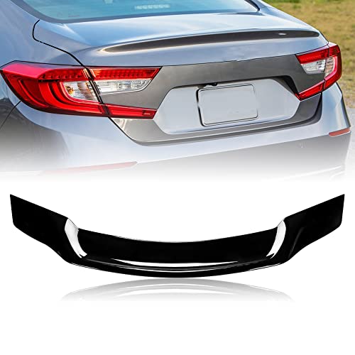 Rolling Gears Gloss Black Trunk Spoiler Compatible with 20182022 Honda Accord 10th Gen Sedan Rear Spoiler Wing Exterior Body Kit TR Style