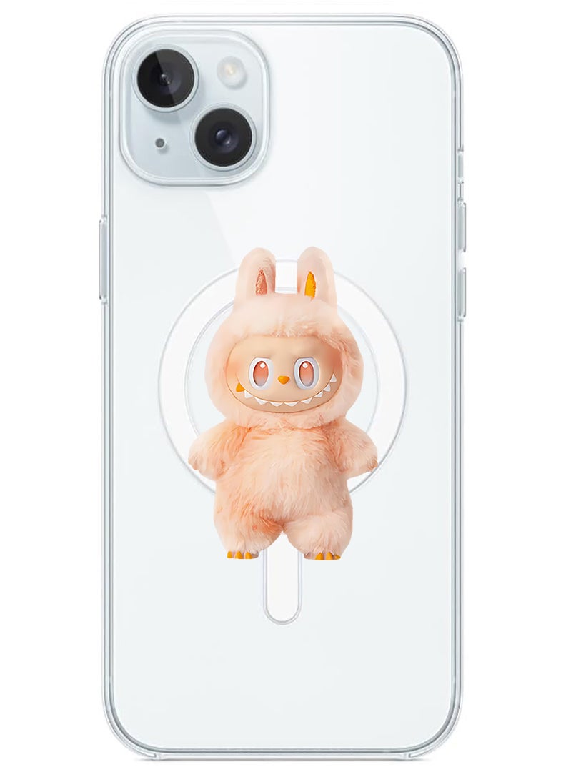 Theodor Magnetic Case for Apple iPhone 15 Compatible with MagSafe Wireless Charging, Shockproof Phone Bumper Cover Labubu (6) - Image 1