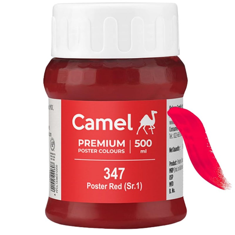 Camlin Doon Sales - Camlin Kokoyu Student Poster Colours (Poster Red) 500ml - Image 2