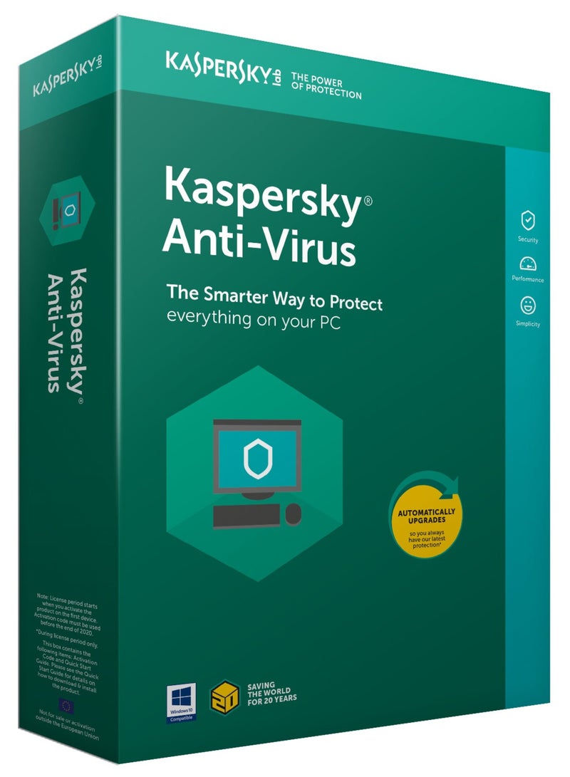 Kaspersky antivirus 1 year for 1 PC