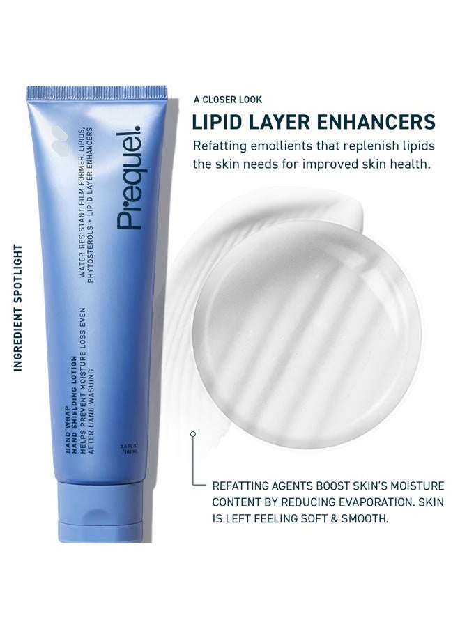 Prequel Skin Hand Wrap, Hand Cream for Dry Cracked Hands. Deep Nourishing Moisturizing Formula. Non-Greasy Balm for Women and Men. Unscented Skincare with Moisture Lock Formula. 3.4oz - Image 2