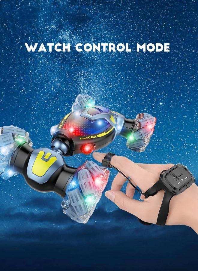 ميكسد لعبة سيارة تعمل بالتحكم عن بعد للأولاد والبنات 2.4 جيجاهرتز مزدوجة الجانب للتحكم بالراديو وسباق الانجراف وإيماءات السيارة والحث على الموسيقى والانجراف على الطرق الوعرة - Image 5