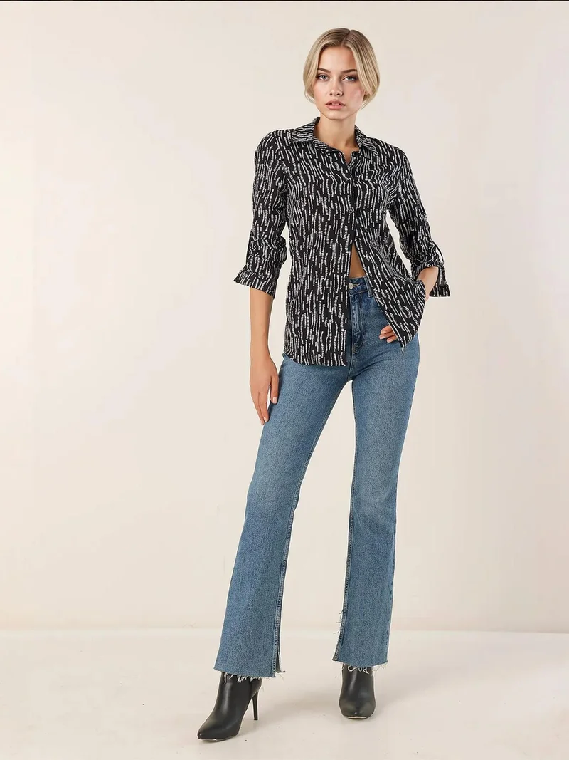 بيغ دارت قميص بأكمام طويلة بنقوش