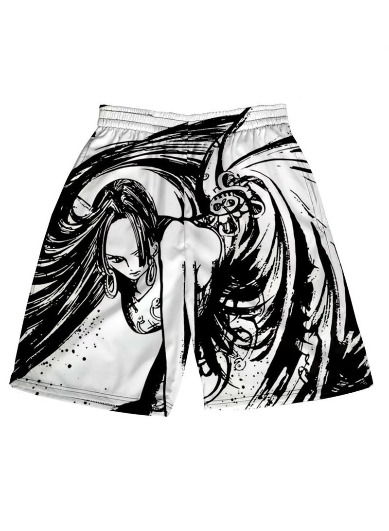 KUYING Summer One Piece Loose Home Five Guarter Shorts  - Image 1