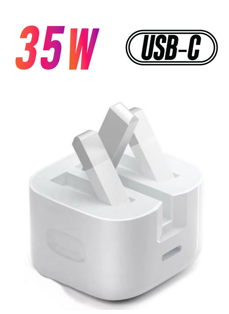 ELTRAZONE iPhone 16 & iPhone 15 Pro Max 35W USB-C Charger | Fast Charging Adapter for iPhone 16, iPhone 15 Pro Max, iPhone 15 Pro/Plus, Samsung S24, and All USB-C Devices (Without Cable) - Image 1