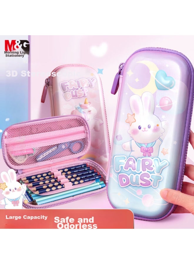 ام اند جي Chenguang (m&g) القرطاسية، حافظة أقلام Keke Rabbit للمدرسة الابتدائية، علبة أقلام Eva، حافظة أقلام للبنات، علبة أقلام روضة أطفال عالية القيمة، نقش ثلاثي الأبعاد، العودة إلى المدرسة، Apb932z5b - Image 4