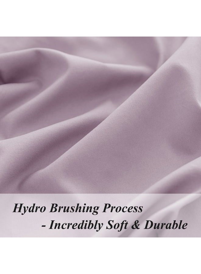 ALYVIA SPRING Twin Fitted Sheet Only - Premium 1800 Super Soft & Cozy Microfiber, Wrinkle, Fade, Shrinkage Resistant Deep Pocket Twin Size Fitted Bottom Sheet, Lavender - Image 2