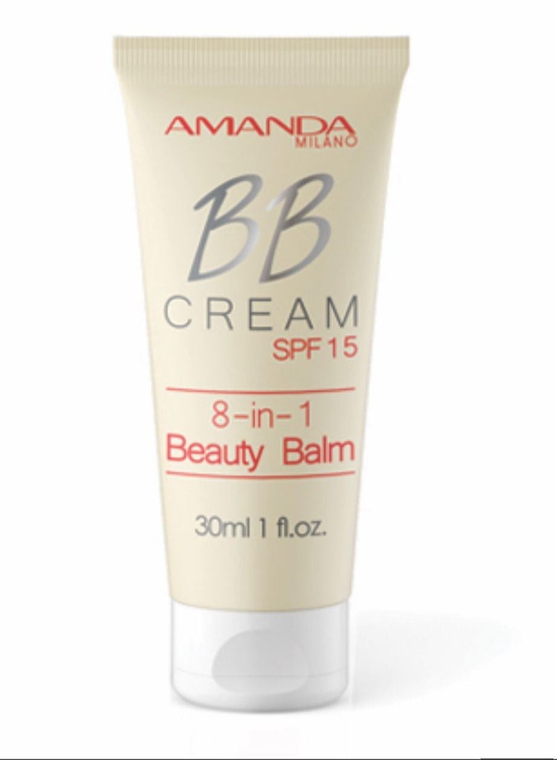 Amanda Milano 8-In-1 Beauty Balm BB Cream SPF 15 ,05 Light Rose 