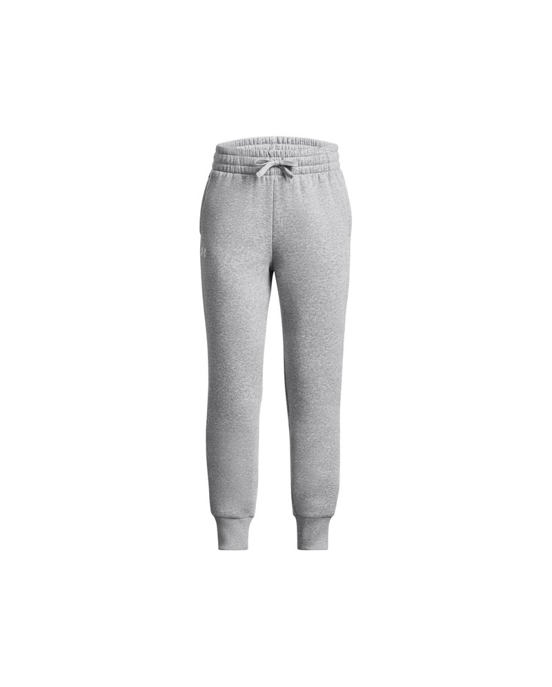 Under Armour Girls Rival Fleece Joggers, (012) Mod Gray Light Heather / / White, X-Large - Image 1