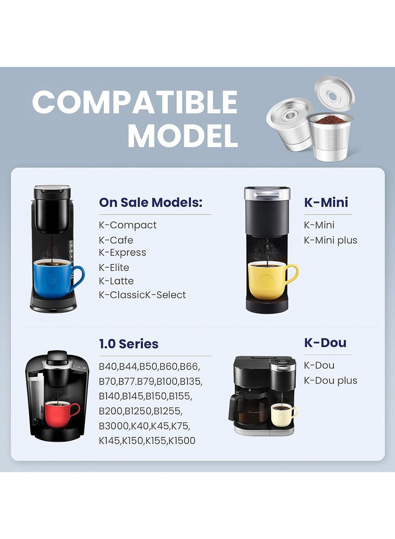 general Reusable Stainless Steel K-Cup Coffee Cartridge Kuerig 1.0 Coffee Maker Filter Compatible Coffee Capsules - Image 3