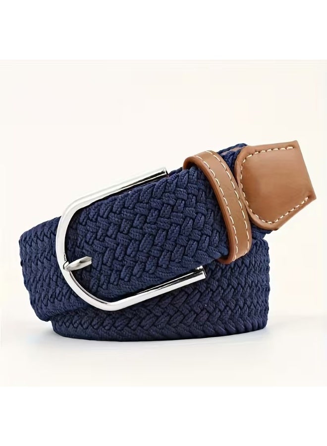 Goolsky Unisex Braided Elastic Golf Belt - Breathable Design, Adjustable Metal Buckle for Men & Women, Casual & Sporty Style for Golf, Beach, Parties, Weddings, Daily Wear, Sports Accessory, Versatile Fashion Accessory, Durable Sportswear - Image 1