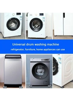 Ucanbe 4pcs Gray Anti-Vibration Washing Machine Base - Shock Absorbing, Non-Slip, Easy to Install, Odorless, No Power Needed, with Air Circulation Holes for Enhanced Stability  - Image 5