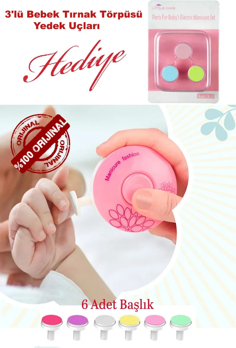 بيزيم ايفدي Newborn Baby Battery Operated Nail Clipping and Filing Machine RED