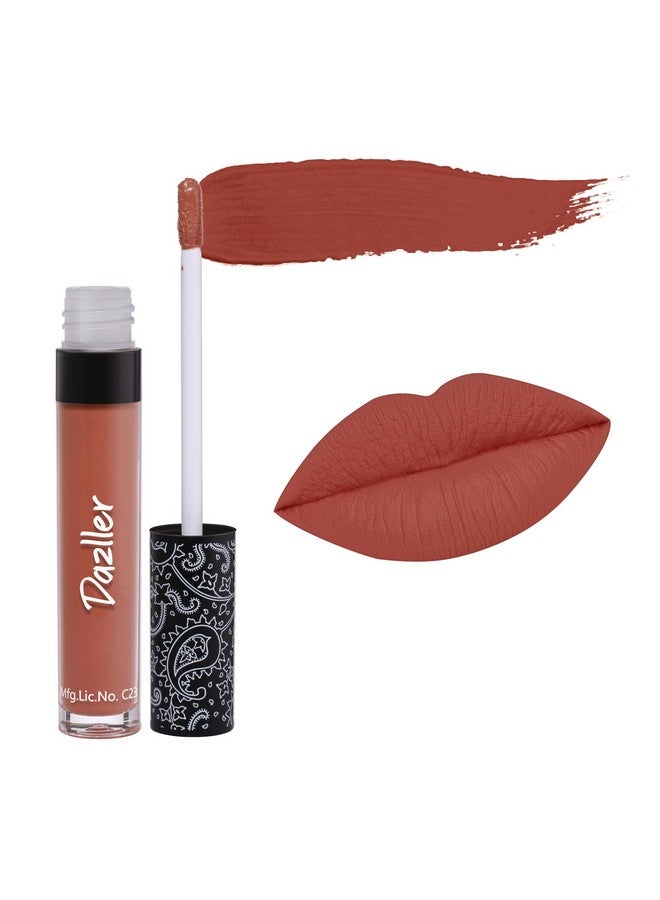 دازلير أحمر شفاه دازلر يدوم طوال اليوم | زبدة الكوكوم المرطبة | لا يسيل ولا يلطخ | يدوم لمدة 8 ساعات | أحمر شفاه سائل للنساء | DLC003 Autumnspice | 6 جم - Image 2