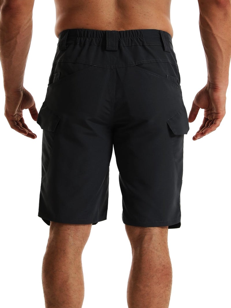 AUTIWITUA Men's Hiking Shorts Waterproof Tactical Cargo Short Pants Quick Dry Work Shorts with Multi Pockets(No Belt) - Image 5