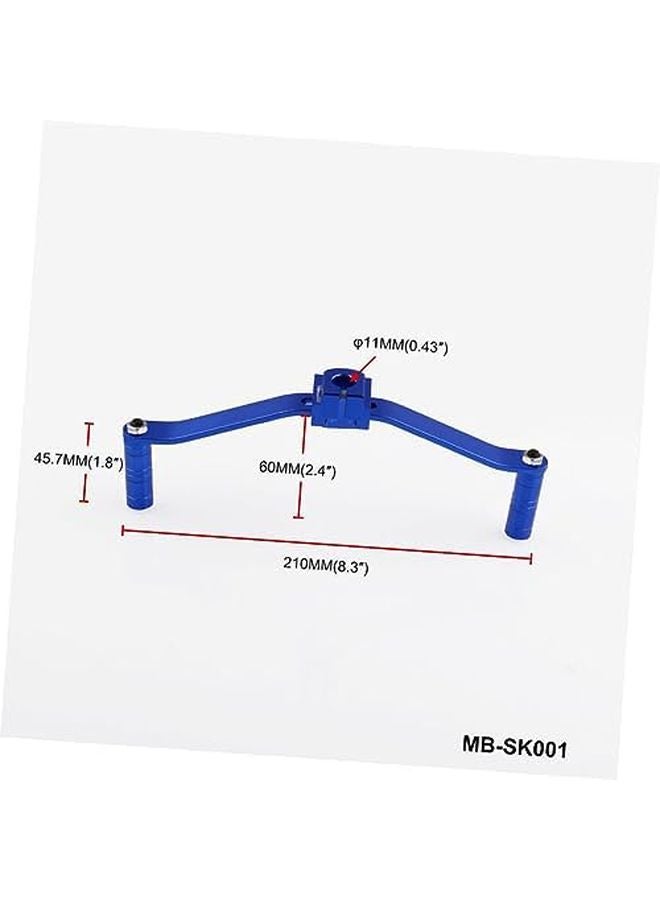 Blue Aluminum Alloy Dual Head Gear Lever Footrest Shifter for Motorcycles - Image 3