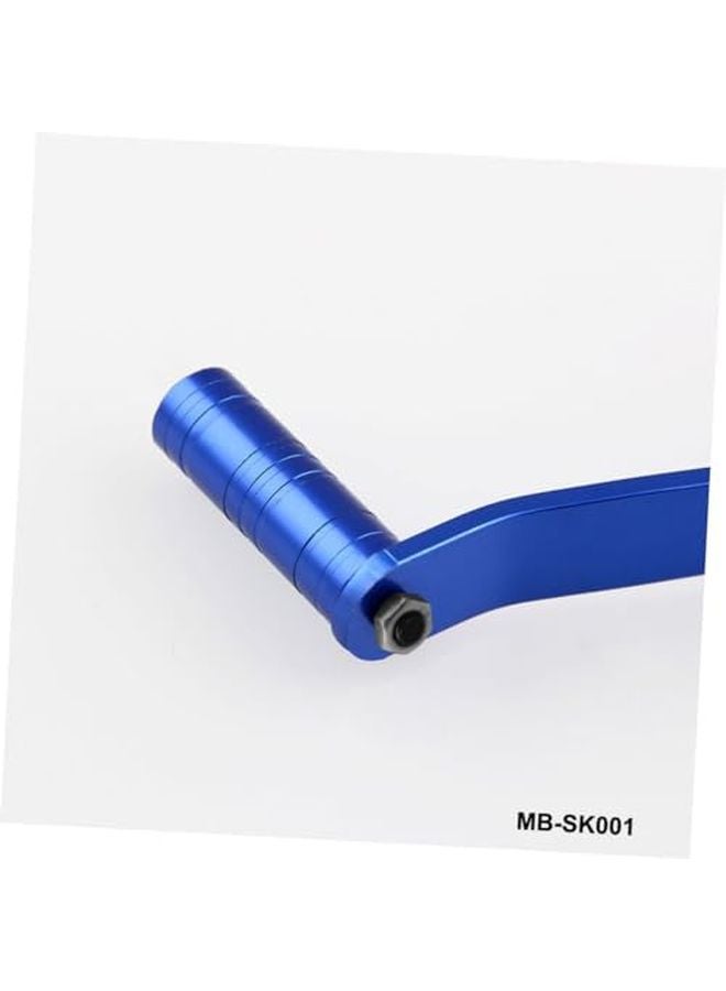 Blue Aluminum Alloy Dual Head Gear Lever Footrest Shifter for Motorcycles - Image 5