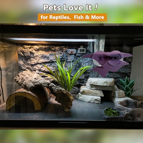 Okueejur Mushroom Terrarium Decor & Climbing Hold Kit,with 12 Rock Holds, Suction Cups & Adhesive Dots for Geckos, Frogs, Small Lizards & Snakes in Dry/Semi-Moist Habitats (Desert Beige) - Image 5