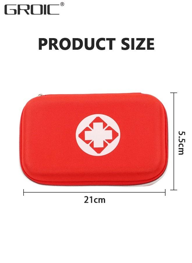 GROIC - 79PCS Personal First Aid Kit, Surviveware Survival First Aid Kit for Car Emergency Supplies Mini Compact Bag for Backpack, Basic Camping Essentials Survival Kit for Hiking Travel with Scissors - Image 1