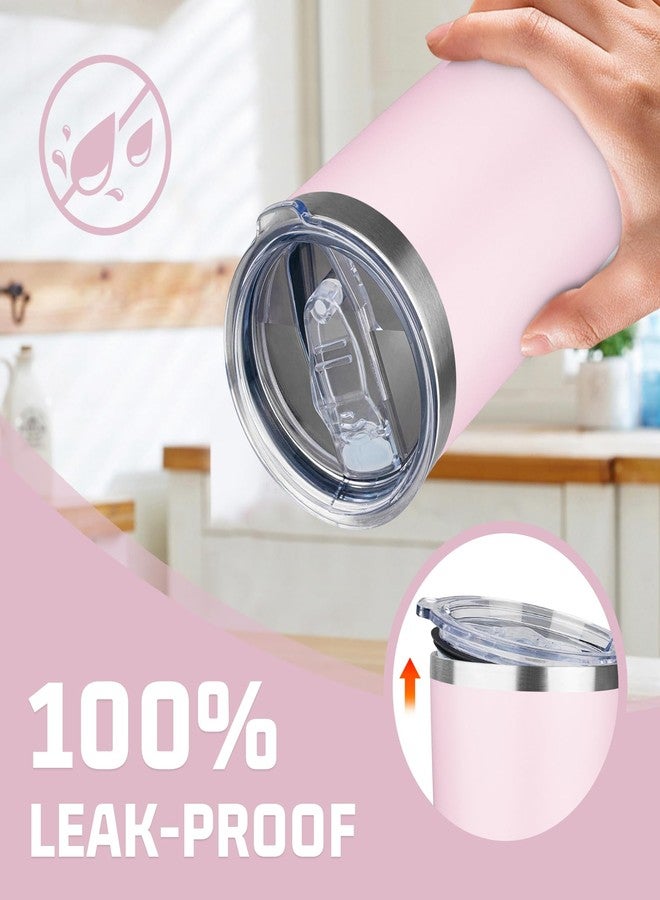 FLIFQI FristChoice 20oz Tumbler with Lid Double Wall Vacuum Insulated Travel Coffee Mug Stainless Steel Thermal Cup Powder Coated Sturdy Coffee Tumbler Bulk for Hot and Cold Beverage (Pink,1) - Image 5