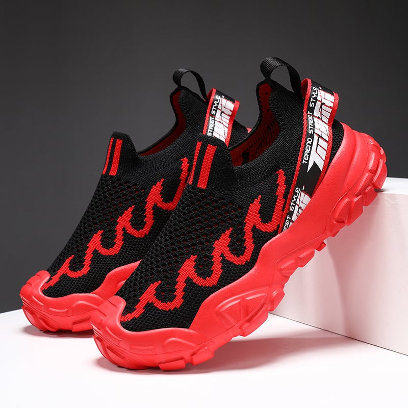 Boys' Shoes Summer Style Mesh Breathable Hollow Out Children'S Sneaker Soft Sole Slip-On Boys' Net Shoes Summer - Image 1