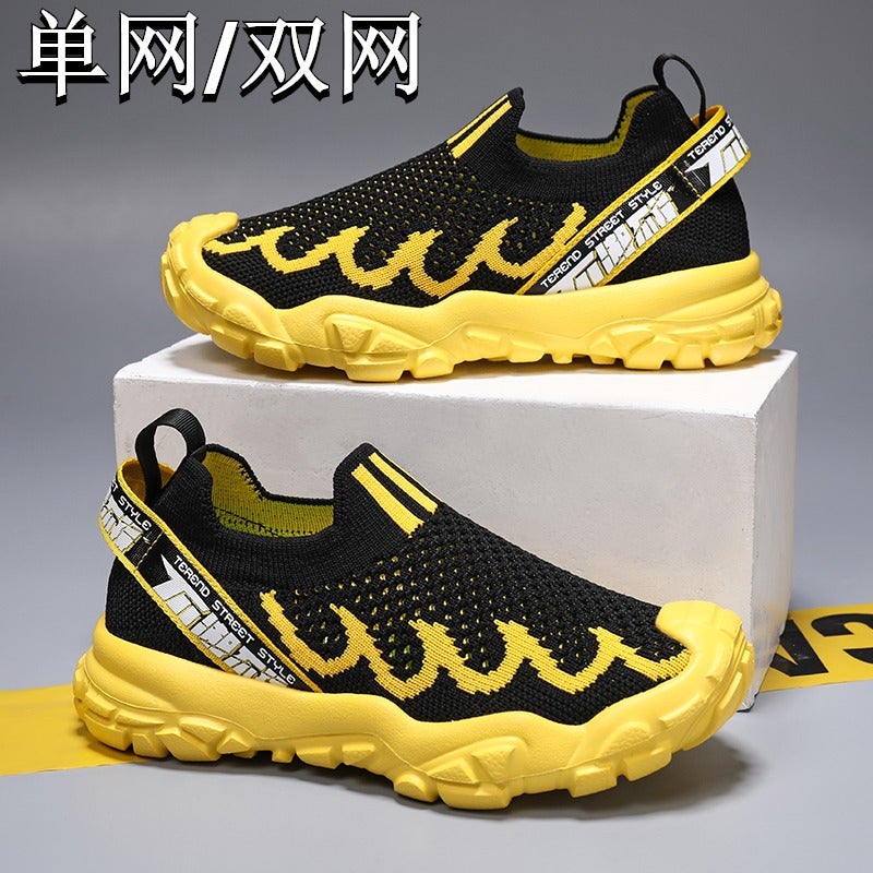 Boys' Shoes Summer Style Mesh Breathable Hollow Out Children'S Sneaker Soft Sole Slip-On Boys' Net Shoes Summer - Image 4