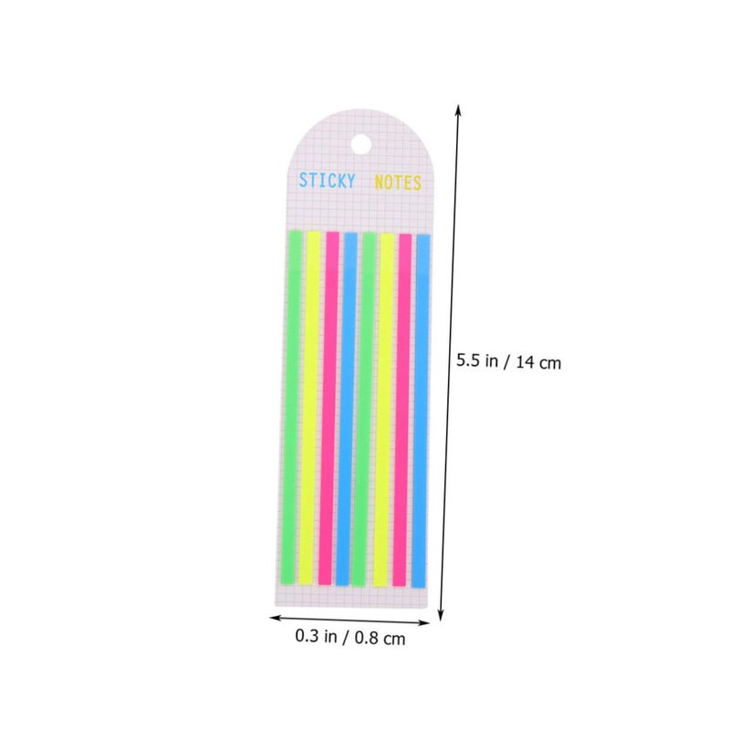 Pastel Fluorescent Highlighter Strips and Reading Tabs for Page Annotation Bookmark Set - Image 3