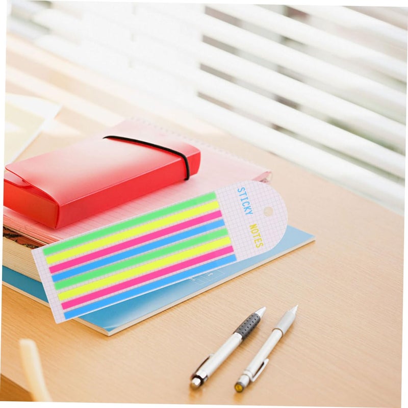 Pastel Fluorescent Highlighter Strips and Reading Tabs for Page Annotation Bookmark Set - Image 4