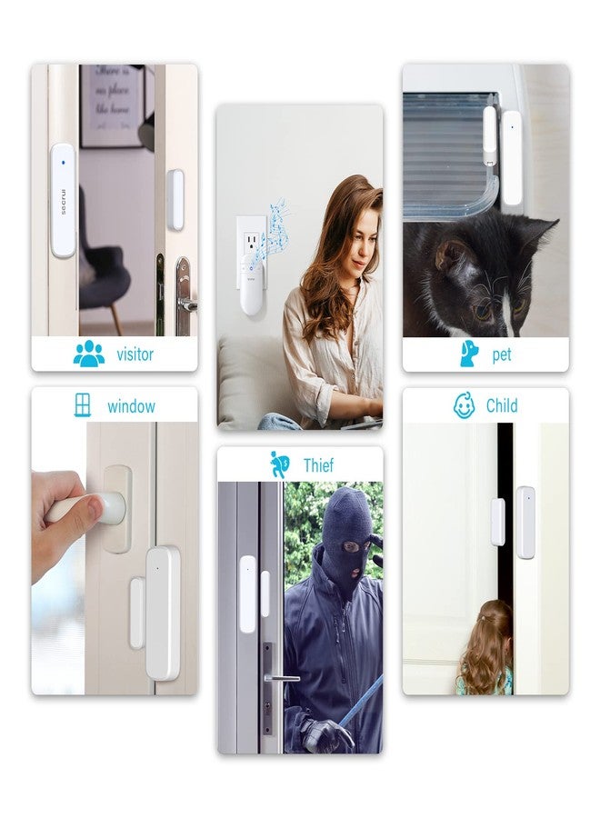 SECRUI Door Chime with Adjustable Volume -Wireless Entry Alert with 52 Chimes - 500ft Rage Door Open Sensor Alarm for Home/Business/Office/Store - Easy Installation - LED Indicators - Image 5