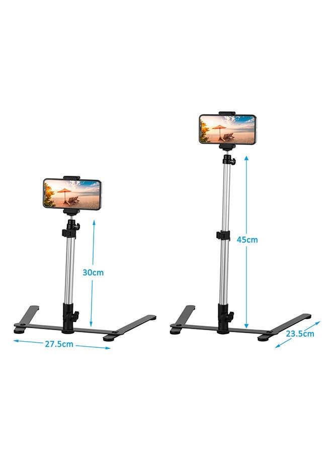 NIBEMINENT Photography Tabletop Phone Copy Stand Black/White  - Image 4