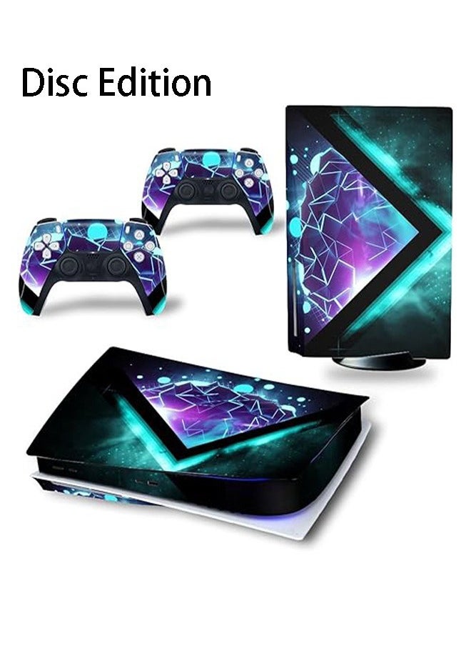 Colorskin Sony PS5 Disc Edition Console and Controller Accessories Cover Skins Controller Skin Gift Skins for PS5 Vinyl Decal Cover for Playstation 5 Controller Console Full Set PS5 Sparkling Diamonds  - Image 1