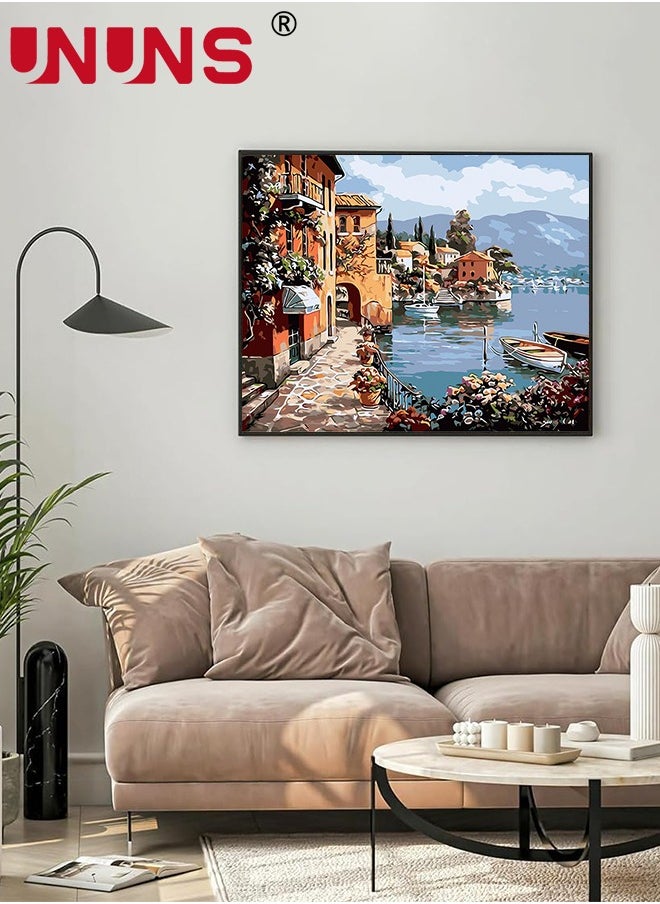 UNUNS DIY Painting By Numbers,Oil Painting Kit On Canvas With Acrylic Pigment,Adult Paint By Number Kits On Canvas For Home Wall Decor,40x50cm  - Image 3
