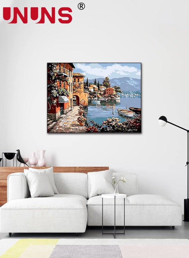 UNUNS DIY Painting By Numbers,Oil Painting Kit On Canvas With Acrylic Pigment,Adult Paint By Number Kits On Canvas For Home Wall Decor,40x50cm - Image 2