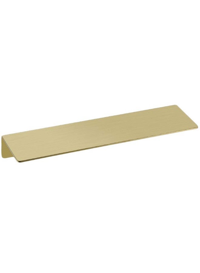 TRUSTMI Brushed Gold Floating Shelf SUS304 Stainless Steel Wall Mounted Storage Shelves (16 inch x 4 inch) for Bathroom Kitchen, Bedroom, Living Room, Heavy Duty and Rustproof, Brushed Brass - Image 1