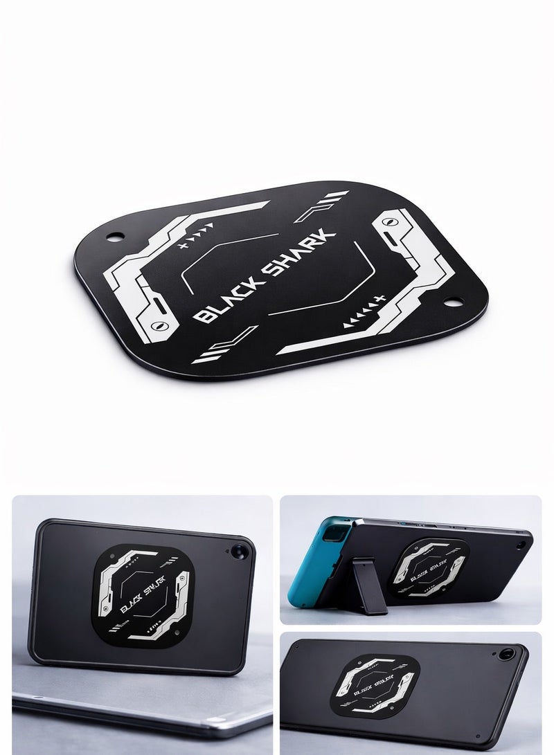 بلاك شارك صفيحة مغناطيسية حرارية من بلاك شارك لمبردات الهاتف– قطعتان مع لاصق قوي – متوافقة مع معظم مبردات الهواتف والملحقات المغناطيسية - قطعتان - Image 2
