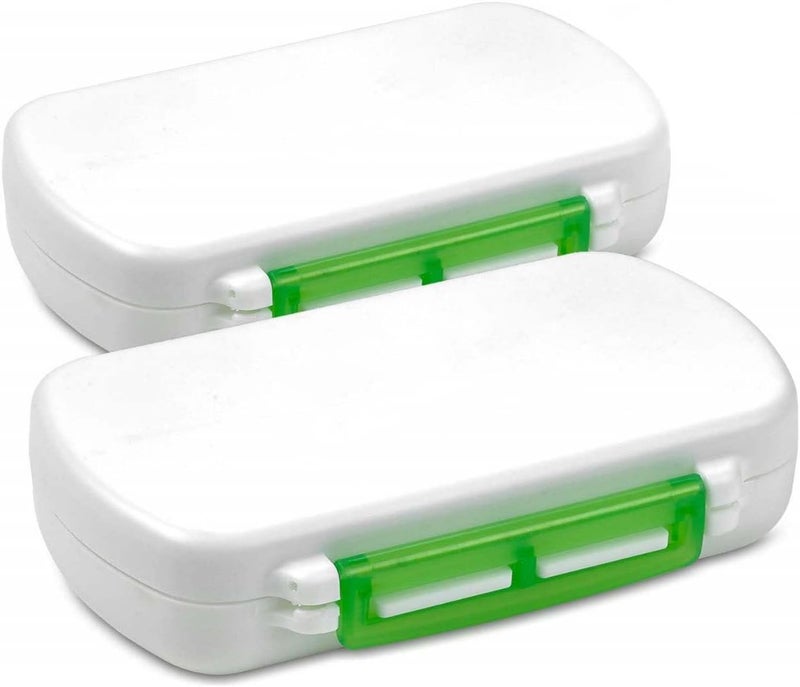 MEDca Pill Boxes- Pack of 2 Waterproof Medicine Pill Holder Cases, BPA-Free Daily Tablet Holder Storage Organizer Dispenser for Medications, Supplements, & Vitamins, Ideal for Travel by MEDca