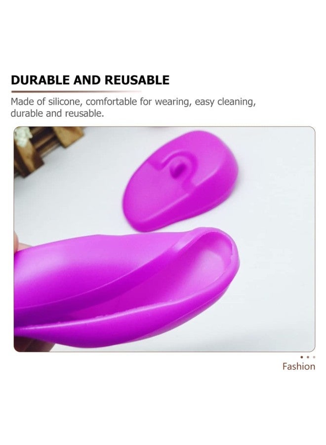 klarako 4 Pairs Silicone Ear Covers, Hair Dye Shield Ear Protectors, Reusable Ear Caps for Hair Salon Coloring Treatments and Home Shower Random Color - Image 3