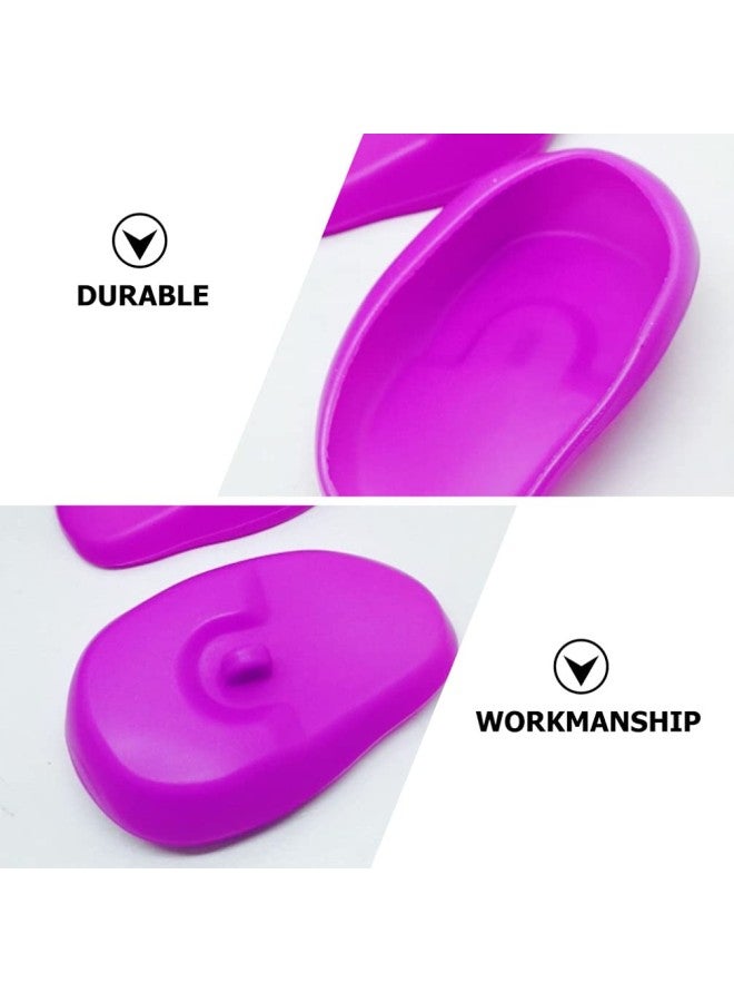 klarako 4 Pairs Silicone Ear Covers, Hair Dye Shield Ear Protectors, Reusable Ear Caps for Hair Salon Coloring Treatments and Home Shower Random Color - Image 4