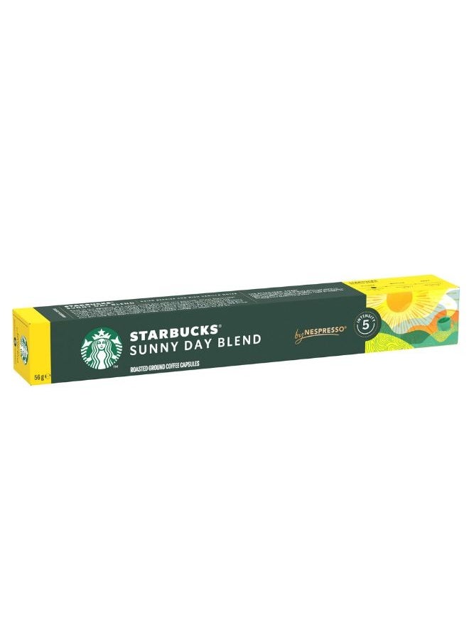 Starbucks - Sunny Day Blend By Nespresso Coffee 10 Capsules (56g) - Image 1