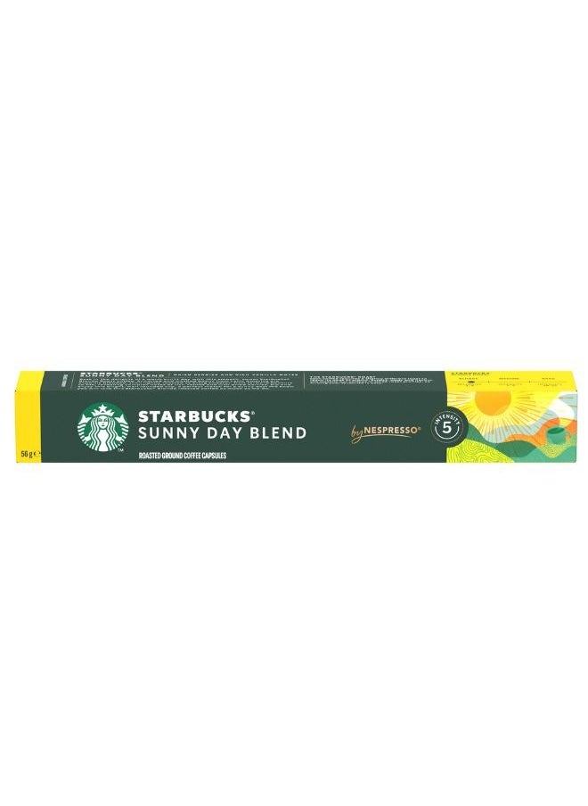 Starbucks - Sunny Day Blend By Nespresso Coffee 10 Capsules (56g) - Image 1