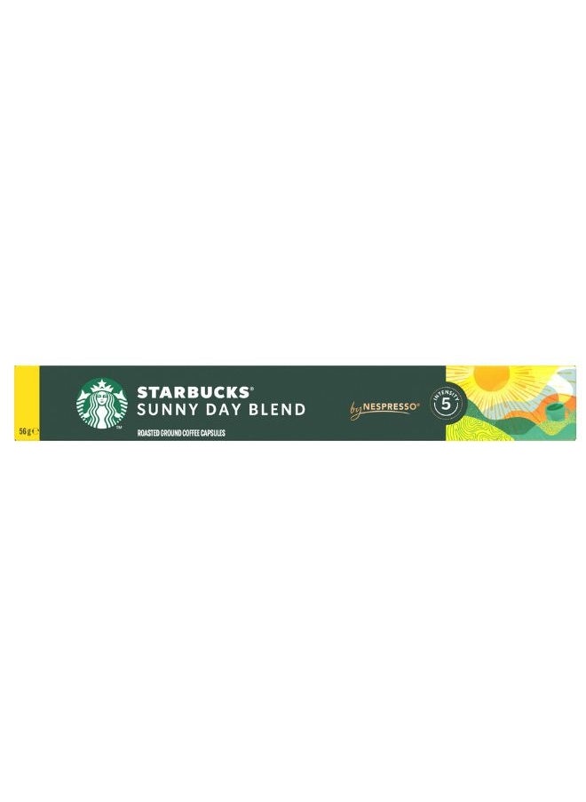 Starbucks - Sunny Day Blend By Nespresso Coffee 10 Capsules (56g) - Image 1