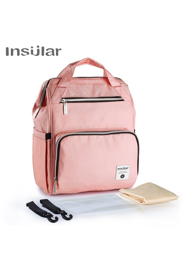 insular Waterproof Diaper Bag With Stroller Strap - Image 1