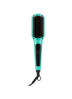 Head Kandy One Upper Hair Straightening Brush with Heat  Hot Brush with Ceramic Plating  Anti Scald Technology  Mint