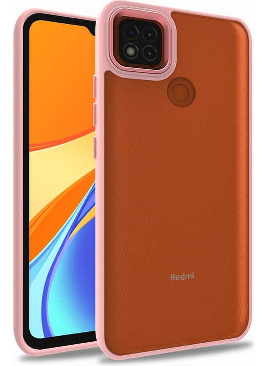 Nevarium Xiaomi Redmi 9c Case Back Transparent Edge Protected Silicone Dora- Rose Gold 
