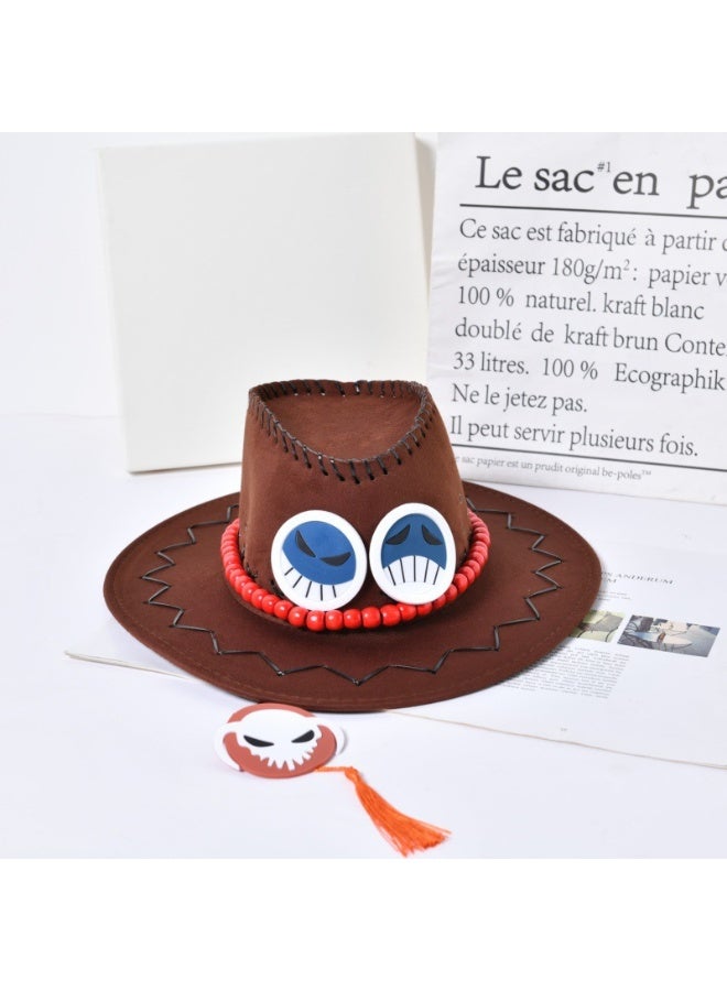 Anime One Piece Ace Style Jazz Hat
