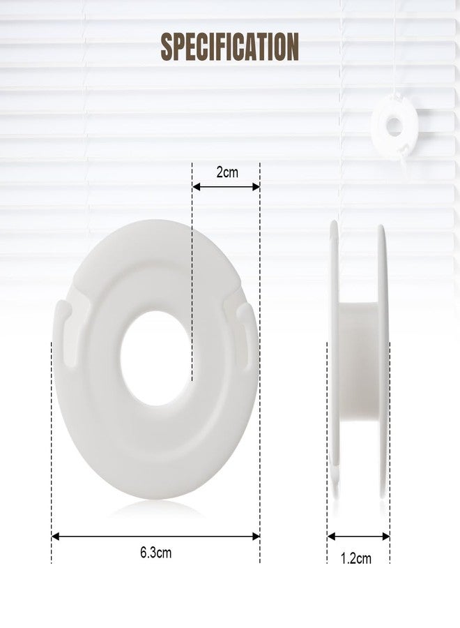 Lenink Blind Cord Winder, Window Blinds String Holder Cord Blind Safety (4 Pack, White) - Image 4