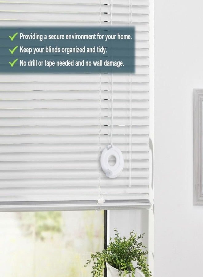 Lenink Blind Cord Winder, Window Blinds String Holder Cord Blind Safety (4 Pack, White) - Image 2
