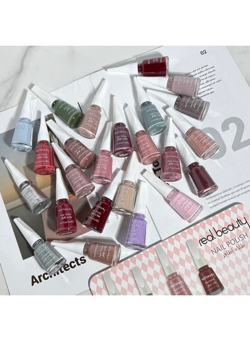 REAL BEAUTY 24-Piece Nail Polish Set Multicolour - Image 2