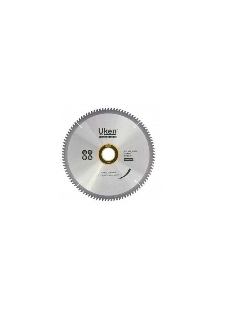 Uken Circular TCT Saw Blade Aluminum Cutting 9" - Image 1